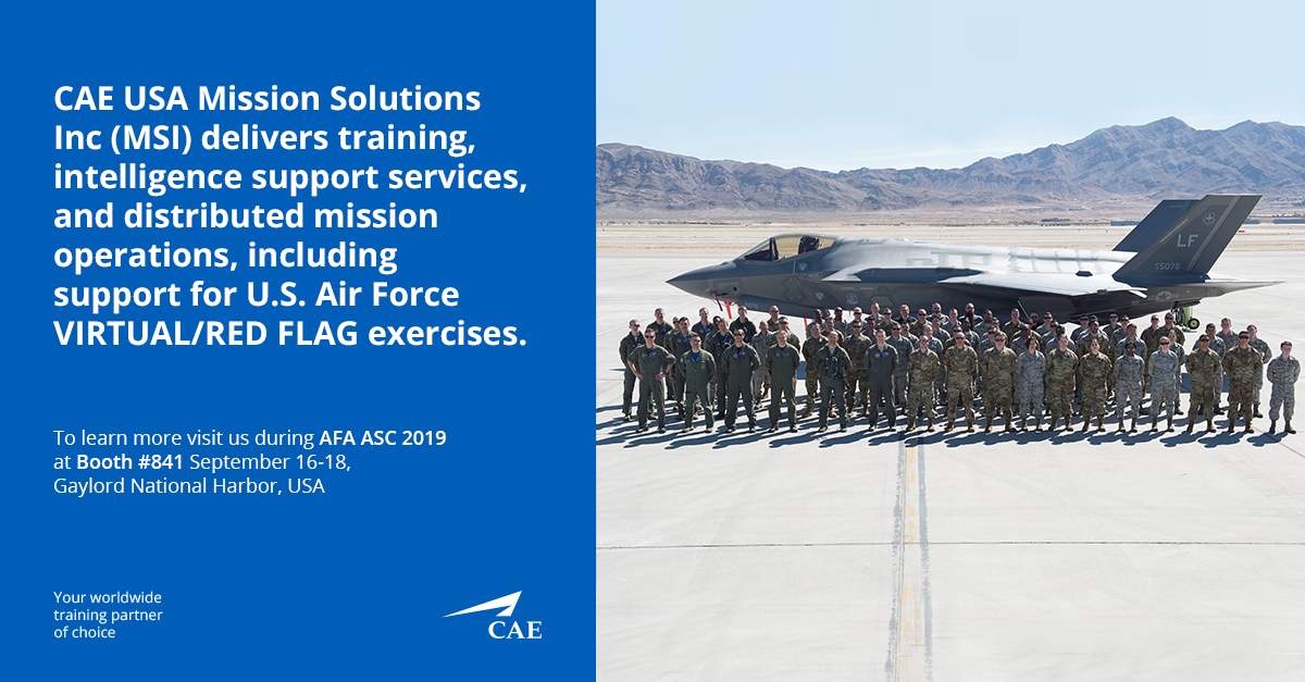 Air Force Association Air, Space & Cyber Conference 2019, photo on CAE
